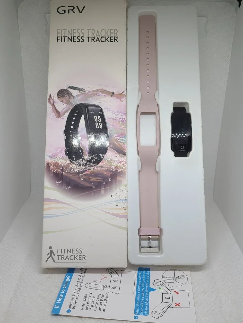 Fitness Tracker Non Bluetooth Fitness Watch Waterproof Pedometer - Pink
